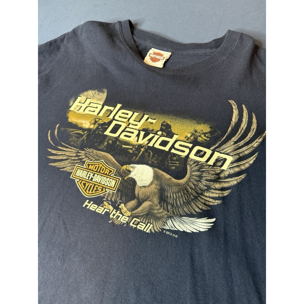2012 Harley-Davidson Hear the Call Eagle T-Shirt Men's 2XL Charleston SC - Picture 2 of 4
